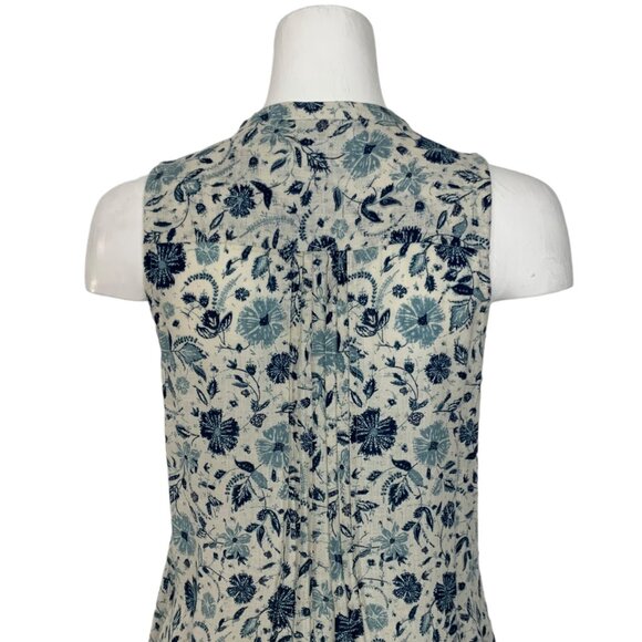 Faherty Blue Floral Mini Dress - Picture 9 of 12